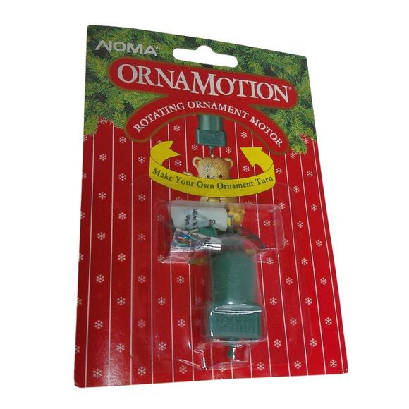 Vintage 1989 Noma OrnaMotion Rotating Ornament Motor With Hook New - Picture 4 of 5